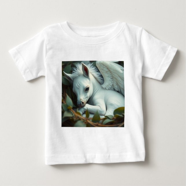 Baby Photo of Newborn Pegasus T-Shirt (Front)