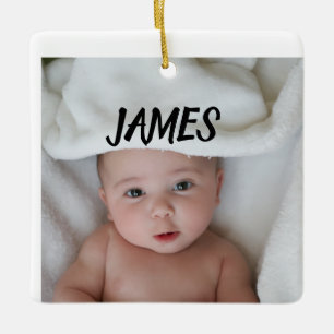 BABY PHOTO ORNAMENT CUSTOM