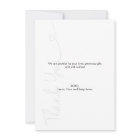 Baby Photo Thank you Heart Modern Baby shower