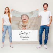 Baby Photo with Custom Name Keepsake