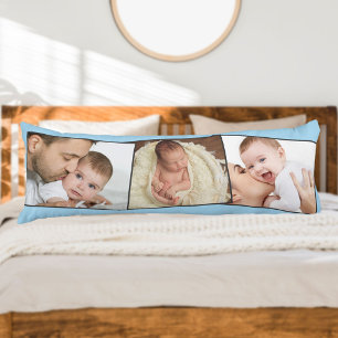 Baby Photo ZigZag Picture Montage Custom Body Cushion