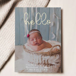 Baby Photos Modern Elegant Calligraphy Birth<br><div class="desc">Announce the arrival of your little one in style with our Birth Announcement Foil Card, featuring modern and elegant calligraphy. This luxurious design highlights your baby's photos with a touch of shimmer, thanks to the stunning foil accents. Perfectly blending timeless elegance with a contemporary feel, this card offers a beautiful...</div>