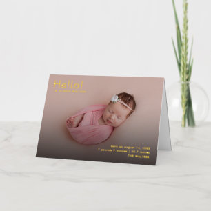 Baby Photos Name Stats Birth Announcement
