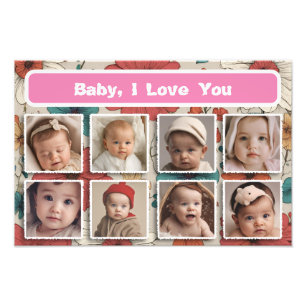 Baby Picture Frame, Photo Collage Keepsake