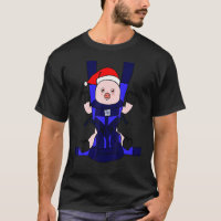 Baby Pig Santa Funny Cute Farmer Farmgirl Christma