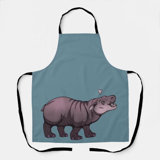 Baby Pigmy Hippo Apron (Front)