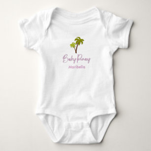 Baby Pinay Palm Tree with Custom Name Bodysuit
