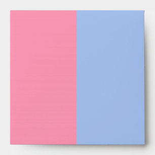 Baby Pink and Baby Blue Linen Envelopes