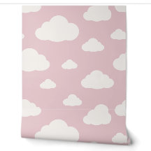 Baby Pink and White Nursery Clouds