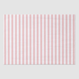 Baby Pink And White Stripes Tissue Paper