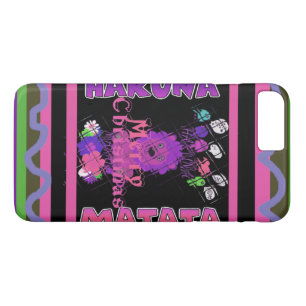 Baby pink Beautiful Merry Christmas Hakuna Matata Case-Mate iPhone Case