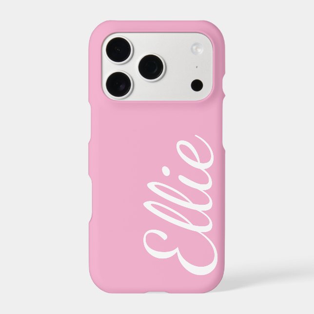 Baby Pink Bliss | Custom Name Cursive Script (Back)