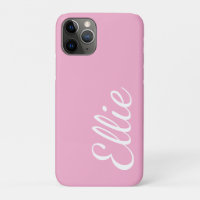 Baby Pink Bliss | Custom Name Cursive Script