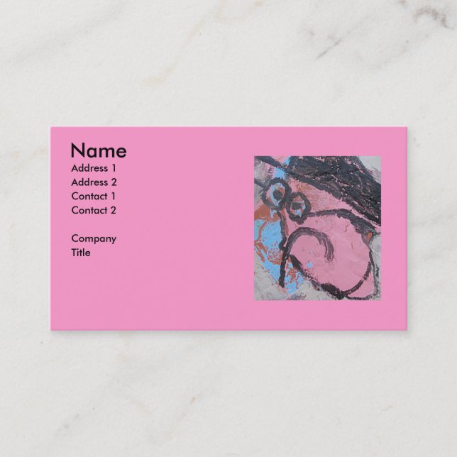 BABY PINK BUSINESS CARD (Front)