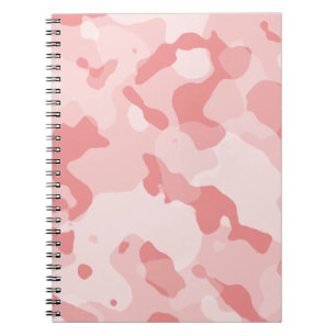 Baby Pink Camo; Camouflage Spiral Notebook