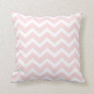 Baby Pink Chevron Stripe Pillow
