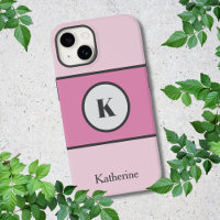 Baby Pink Colour Block Custom Name