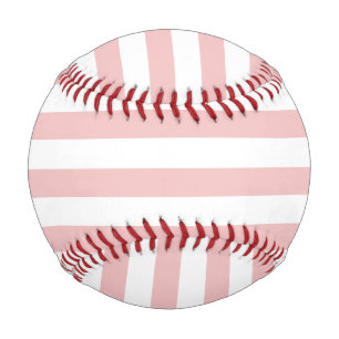 Baby Pink Colour Stripes Vacation Summer Pastel Baseball