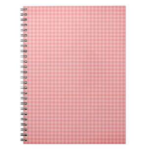 Baby Pink Gingham Spiral Notebook