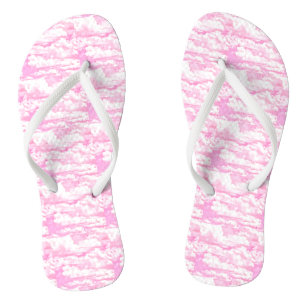 Baby Pink Happy Clouds Backgrouund Jandals