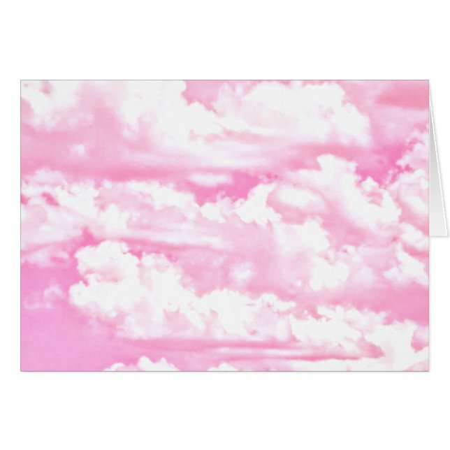 Baby Pink Happy Clouds Decor (Front Horizontal)