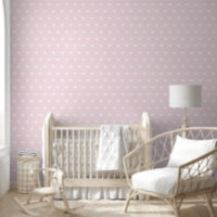 Baby Pink Hearts Kids Room Nursery Home Wall Decor