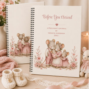 Baby Pink Mouse Family Pregnancy Journal  