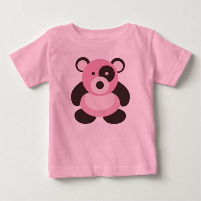 Baby Pink Panda Bear T-Shirt (Front)