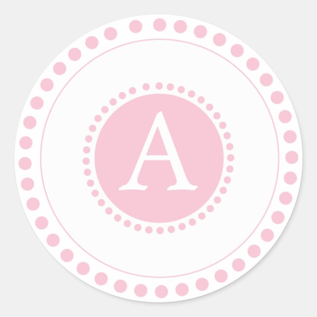 Baby Pink -Personalised envelope seals (Front)