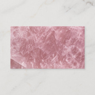 Baby Pink Rose Quartz Crystal Print Business Card