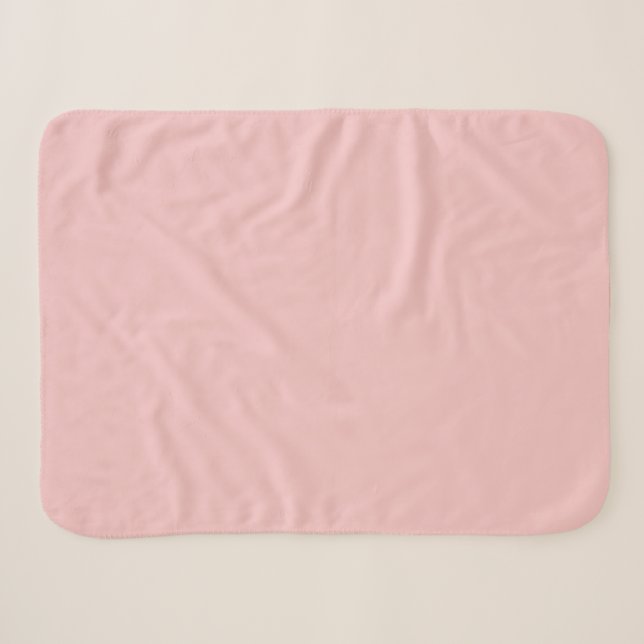 Baby Pink Sherpa Blanket (Front (Horizontal))