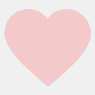  Baby pink (solid color)  Heart Sticker