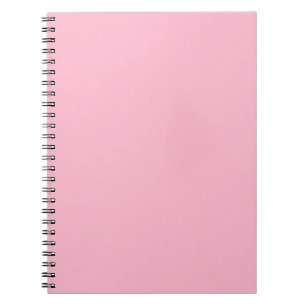 Baby pink solid color notebook