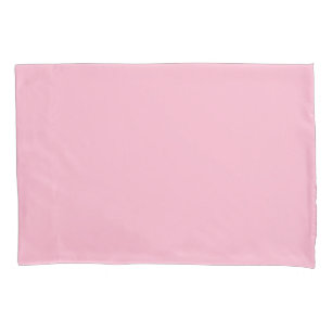 Baby pink solid color pillowcase