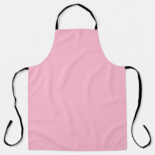 Baby pink solid colour apron