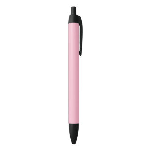 Baby pink solid colour black ink pen