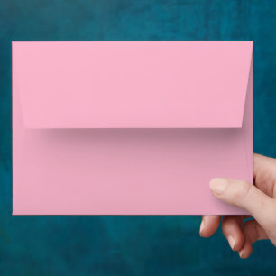 Baby pink solid colour envelope