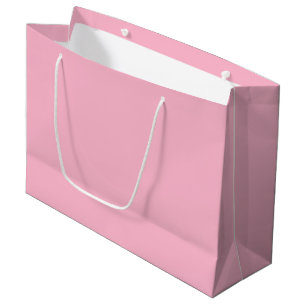 Baby pink solid colour large gift bag