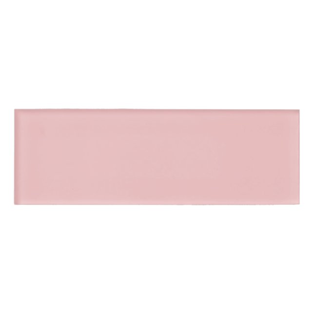 Baby Pink Solid Colour Name Tag (Front)