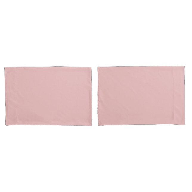  Baby pink (solid colour)  Pillowcase (Front-Set)