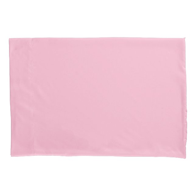 Baby pink solid colour pillowcase (Front)