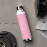 Baby pink solid colour water bottle<br><div class="desc">Baby pink solid colour Modern colour.</div>