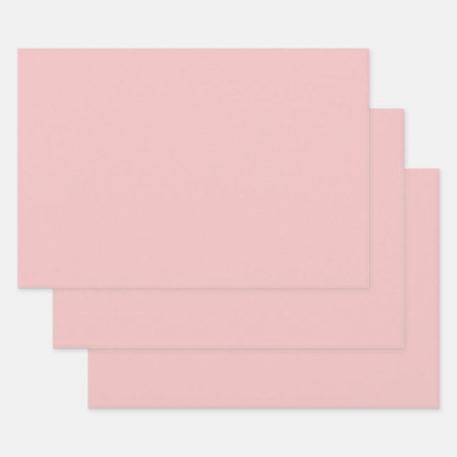  Baby pink (solid colour)  Wrapping Paper Sheet (Set)