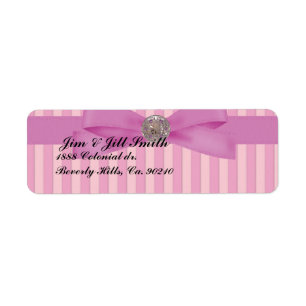 Baby Pink Stripes Elegance Return