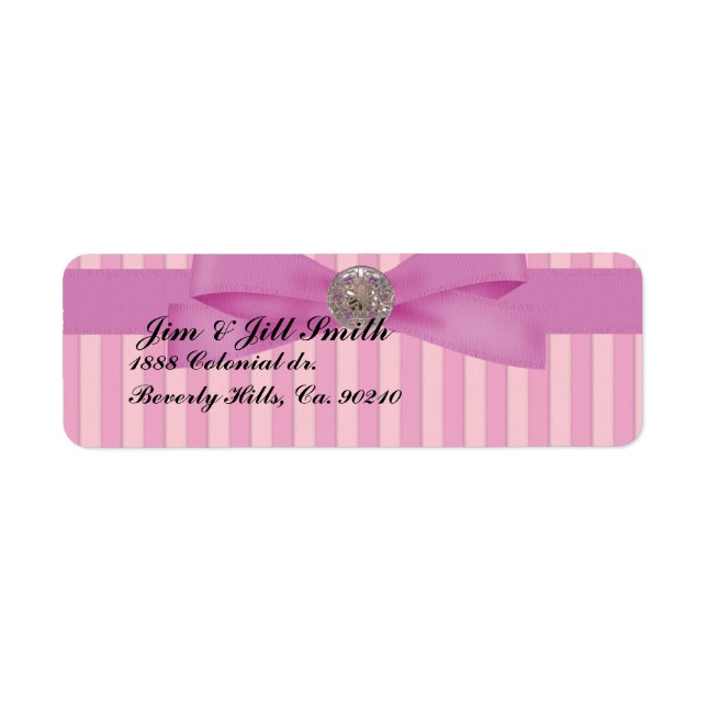 Baby Pink Stripes Elegance Return (Front)