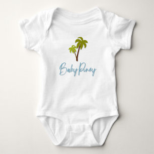 Baby Pinoy with Palm Tree Baby Bodysuit