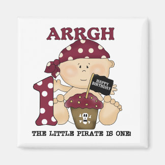 Baby Pirate 1st Birthday Tshirts and Gifts Magnet