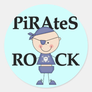 Baby Pirates Rock Tshirts and Gifts Classic Round Sticker
