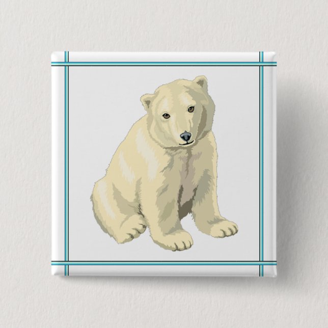 Baby Polar Bear Button (Front)