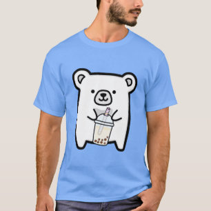 Baby Polar Bear Loves Boba Tea T-Shirt